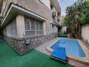 modern family vila with pool and gerden